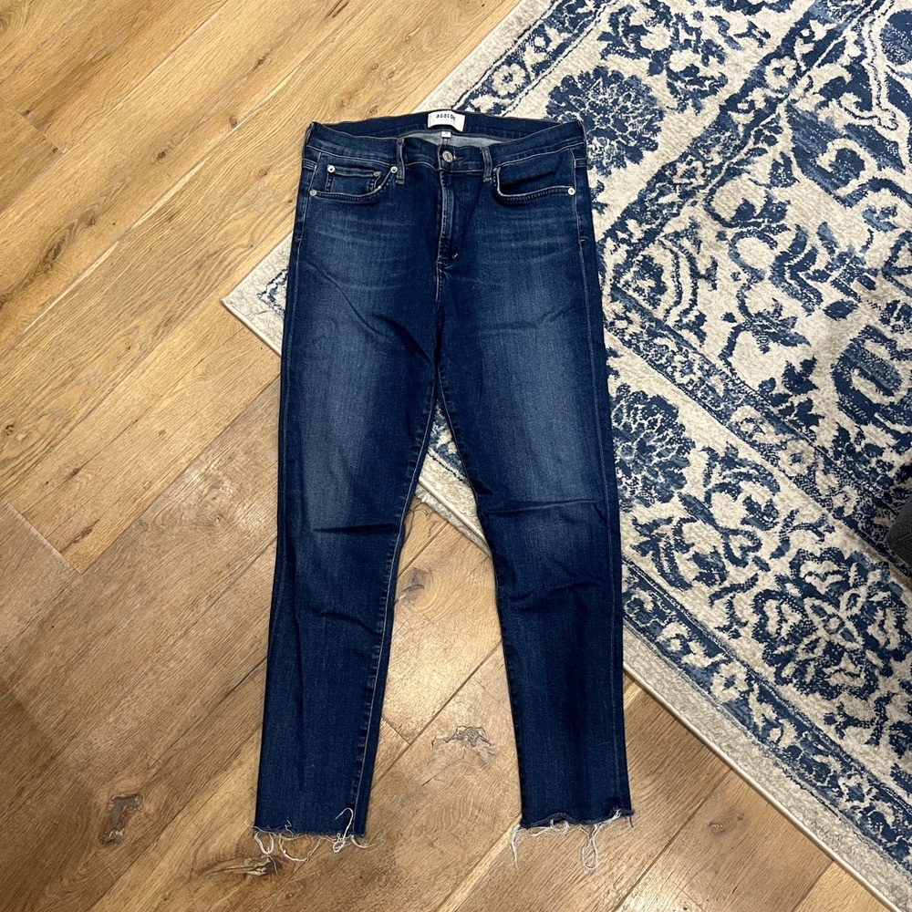 Agoldie Women's Dark Blue Skinny Jeans